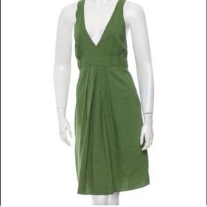 Theory green summer dress with pockets